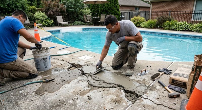 Patio Concrete Repair in Des Moines, IA